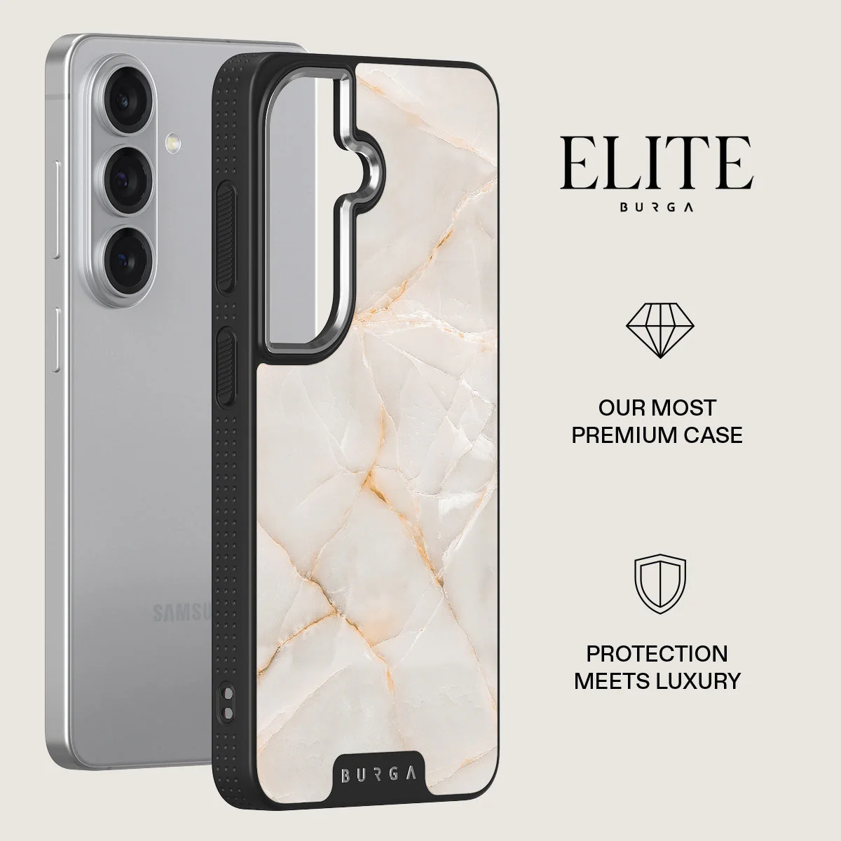 Vanilla Sand - Marble Samsung Galaxy S26 Plus Case - Image 20