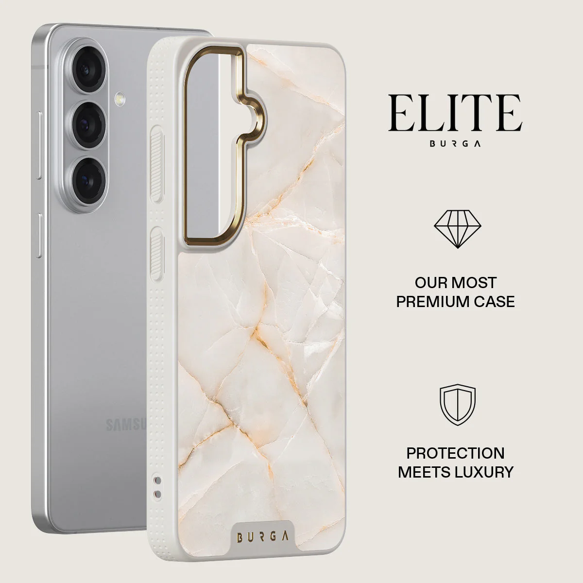 Vanilla Sand - Marble Samsung Galaxy S26 Plus Case - Image 27