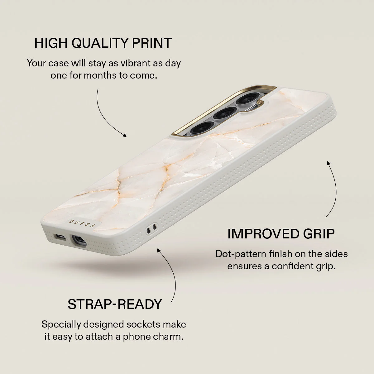Vanilla Sand - Marble Samsung Galaxy S26 Plus Case - Image 30