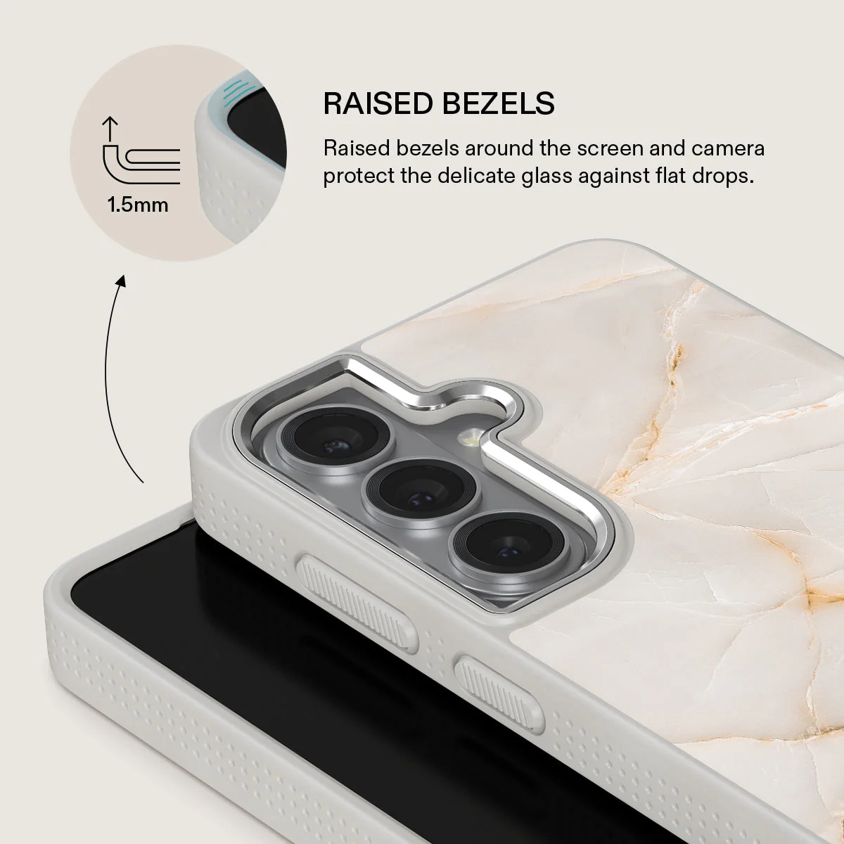 Vanilla Sand - Marble Samsung Galaxy S26 Plus Case - Image 36