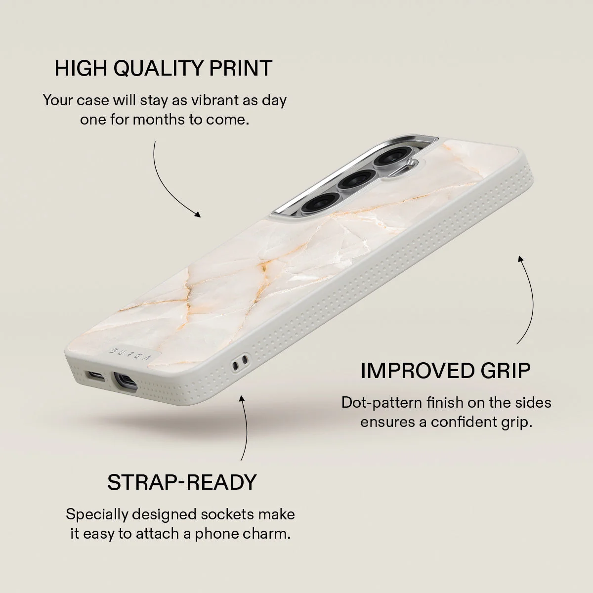 Vanilla Sand - Marble Samsung Galaxy S26 Plus Case - Image 37