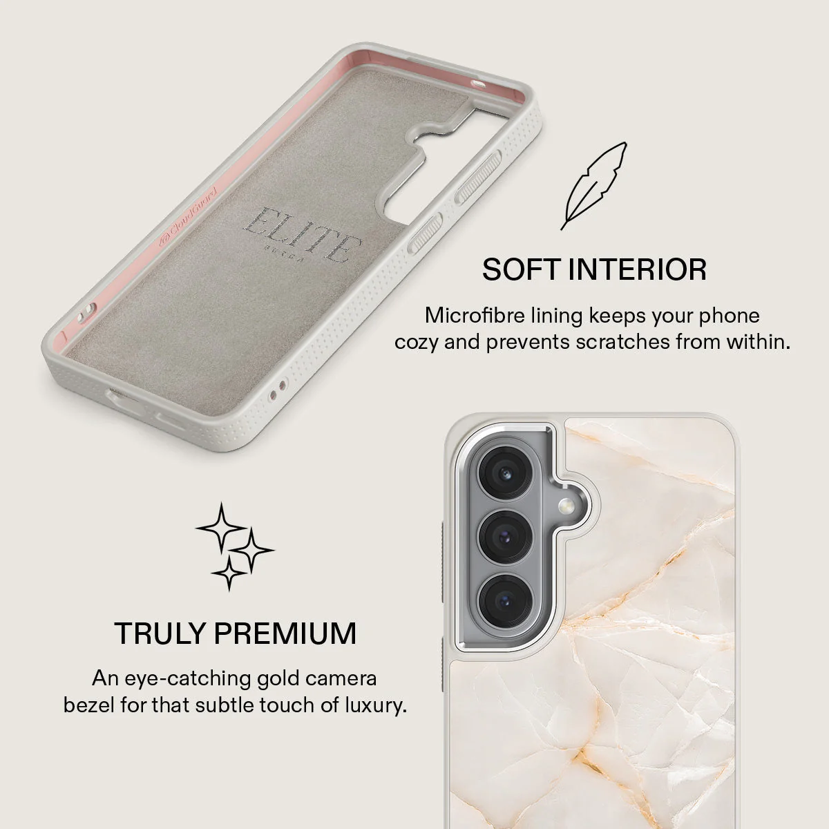 Vanilla Sand - Marble Samsung Galaxy S26 Plus Case - Image 38