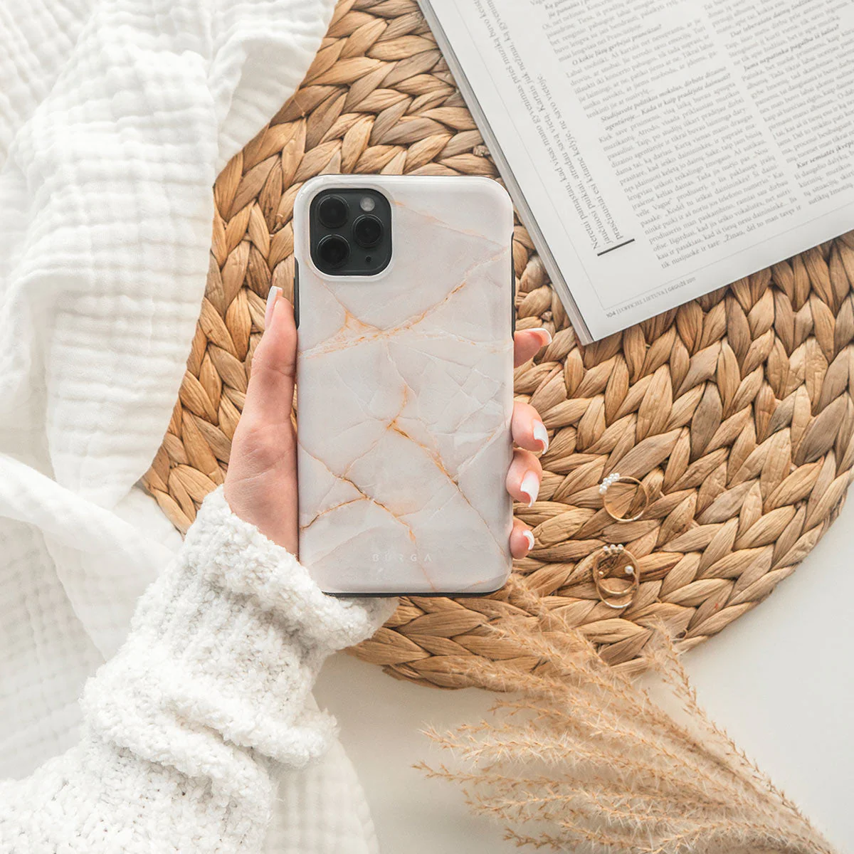 Vanilla Sand - Marble Samsung Galaxy S26 Plus Case - Image 43