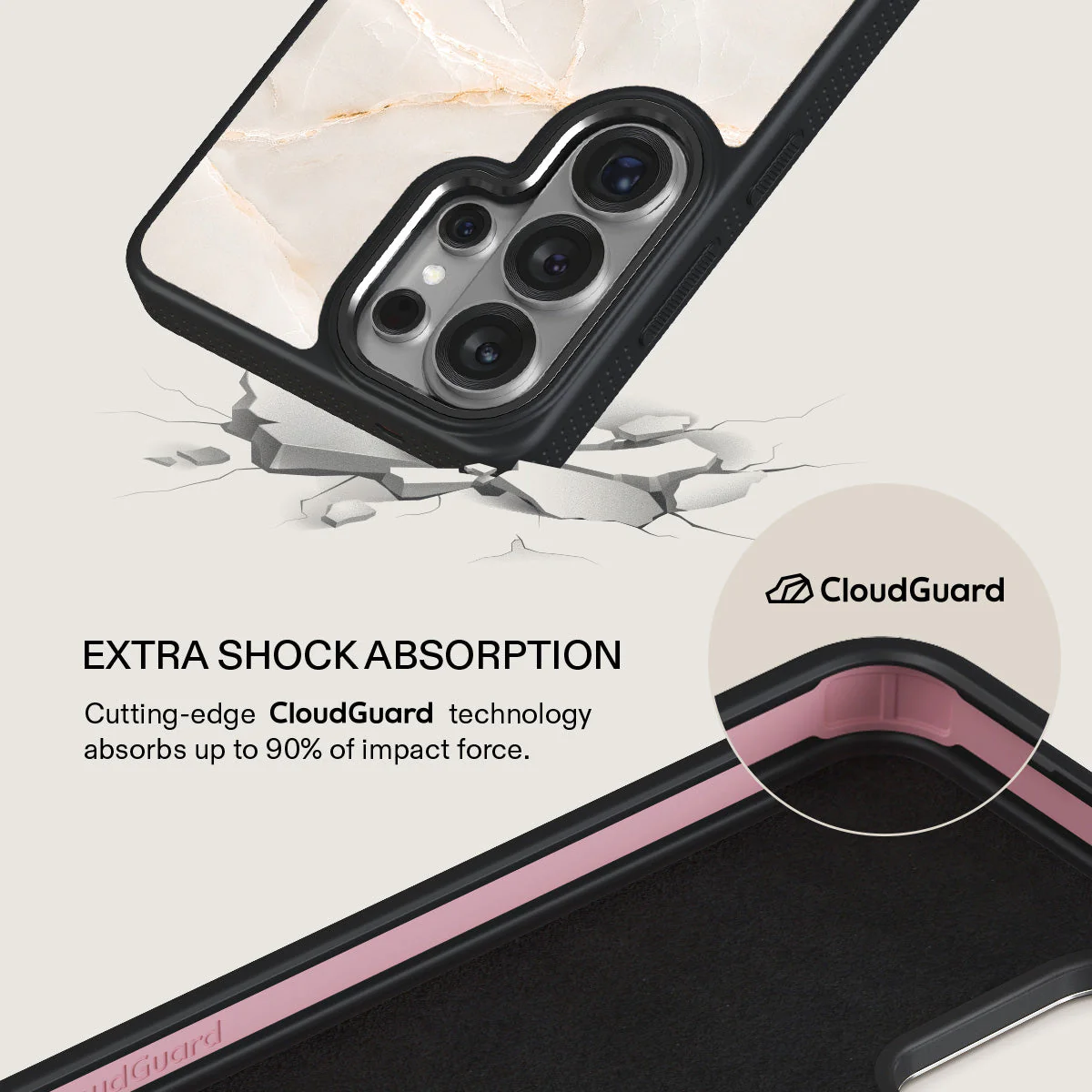 Vanilla Sand - Marble Samsung Galaxy S26 Ultra Case - Image 14