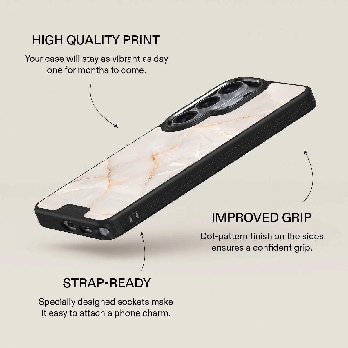 Vanilla Sand - Marble Samsung Galaxy S26 Ultra Case - Image 16