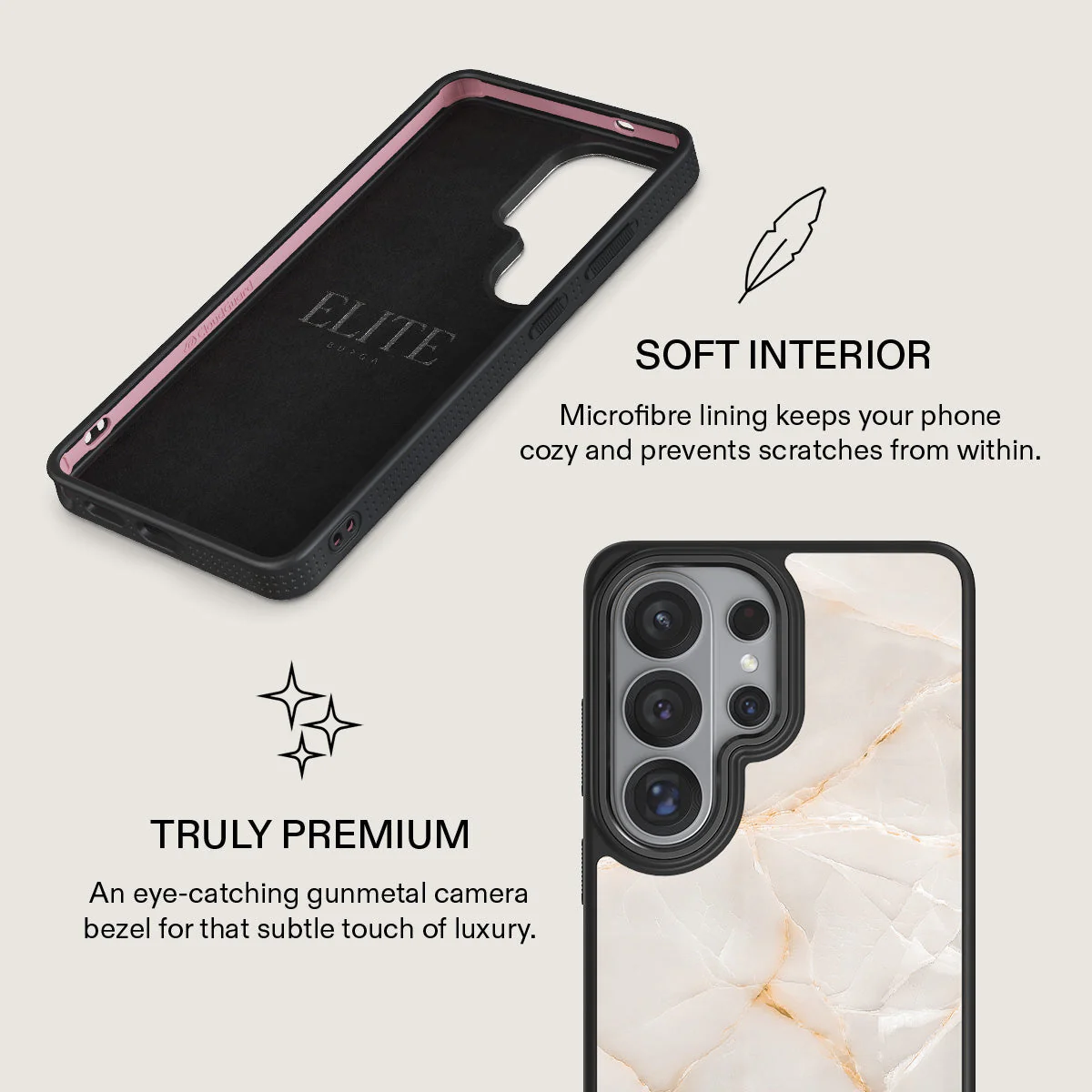 Vanilla Sand - Marble Samsung Galaxy S26 Ultra Case - Image 17