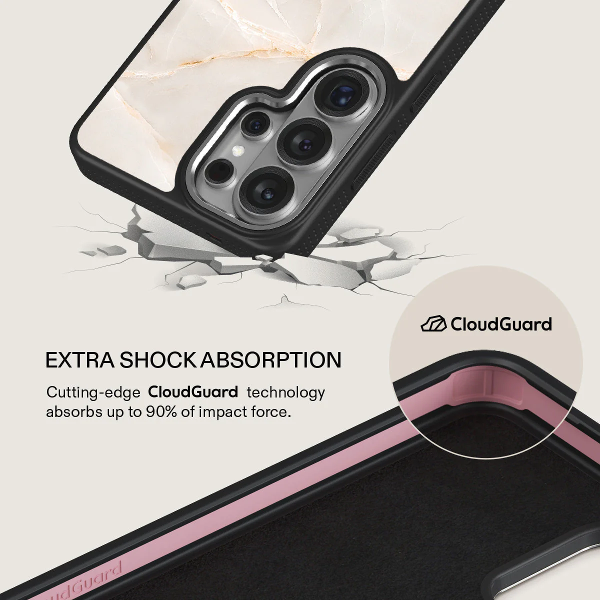 Vanilla Sand - Marble Samsung Galaxy S26 Ultra Case - Image 21