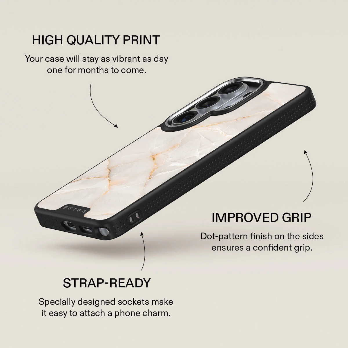 Vanilla Sand - Marble Samsung Galaxy S26 Ultra Case - Image 23