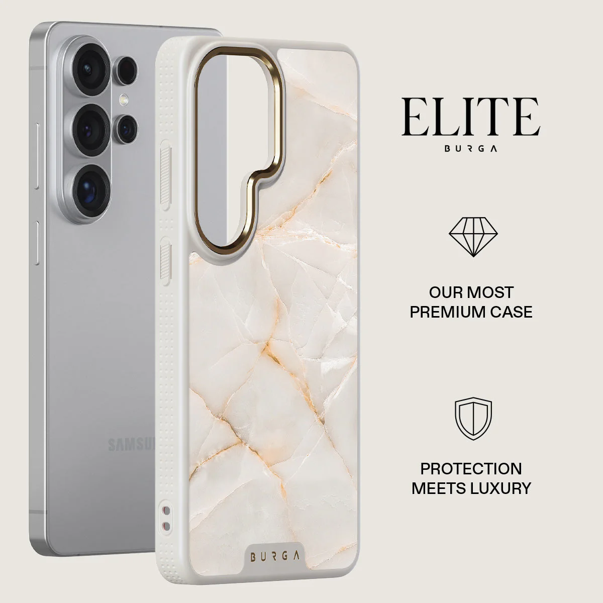 Vanilla Sand - Marble Samsung Galaxy S26 Ultra Case - Image 27