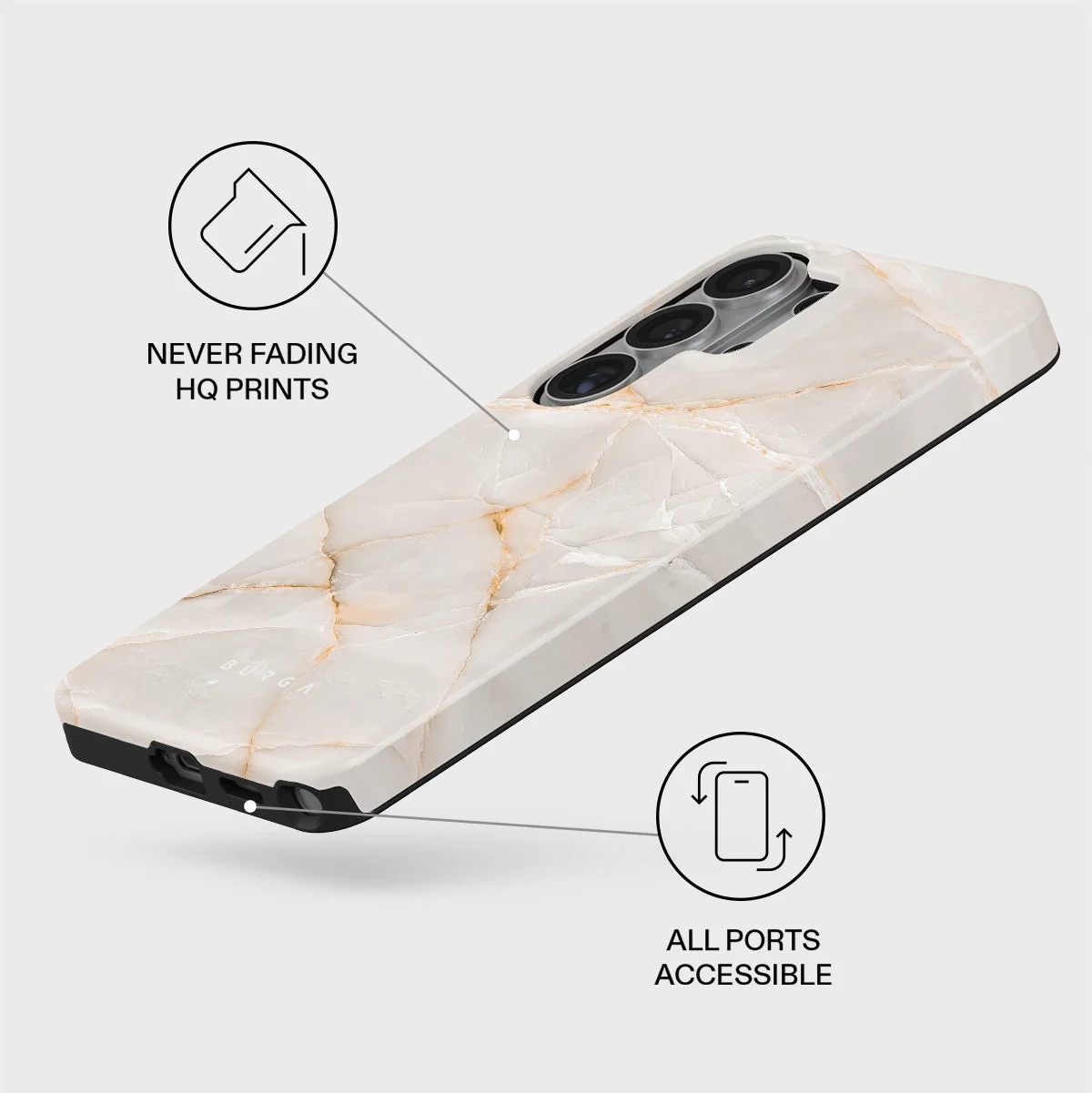 Vanilla Sand - Marble Samsung Galaxy S26 Ultra Case - Image 3