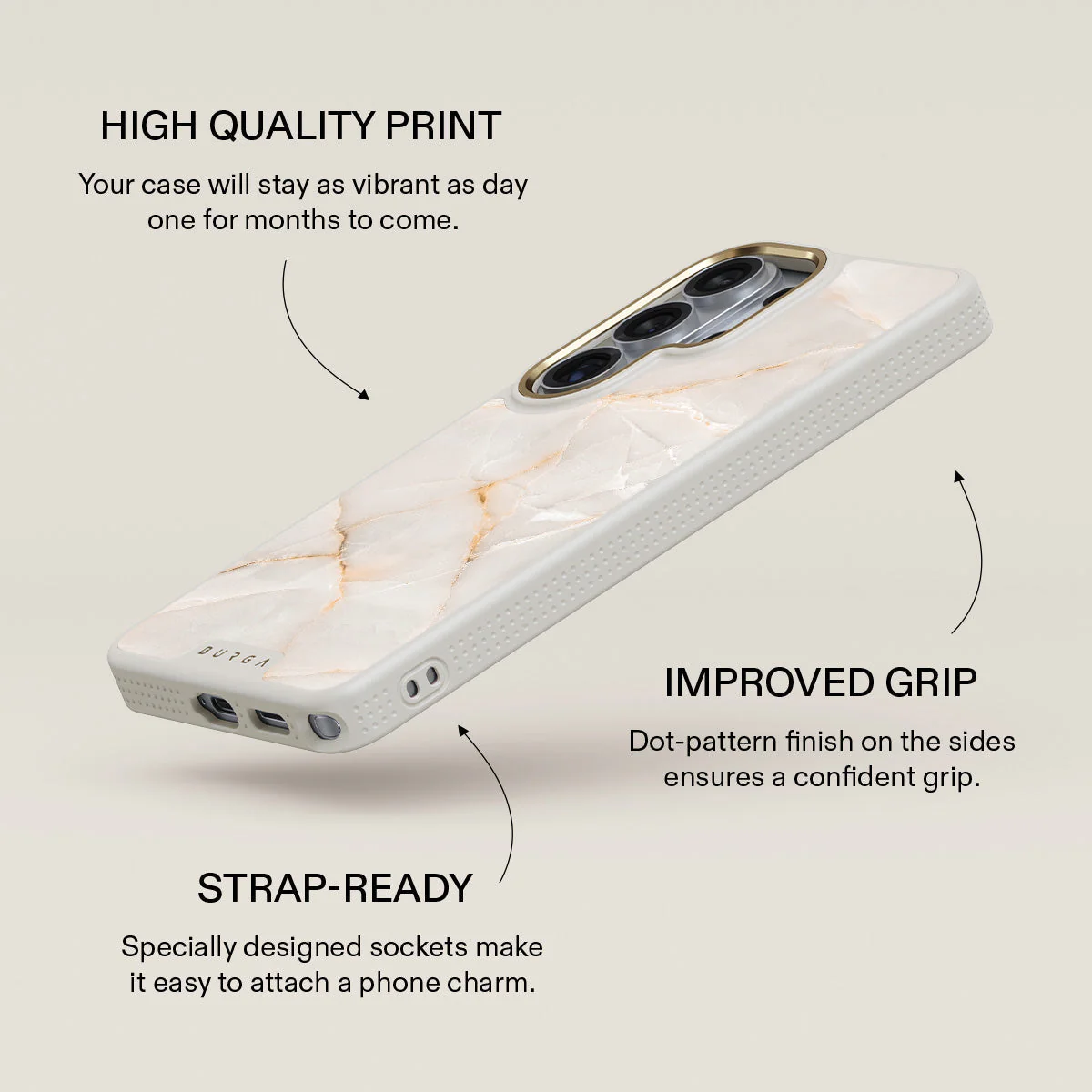 Vanilla Sand - Marble Samsung Galaxy S26 Ultra Case - Image 30