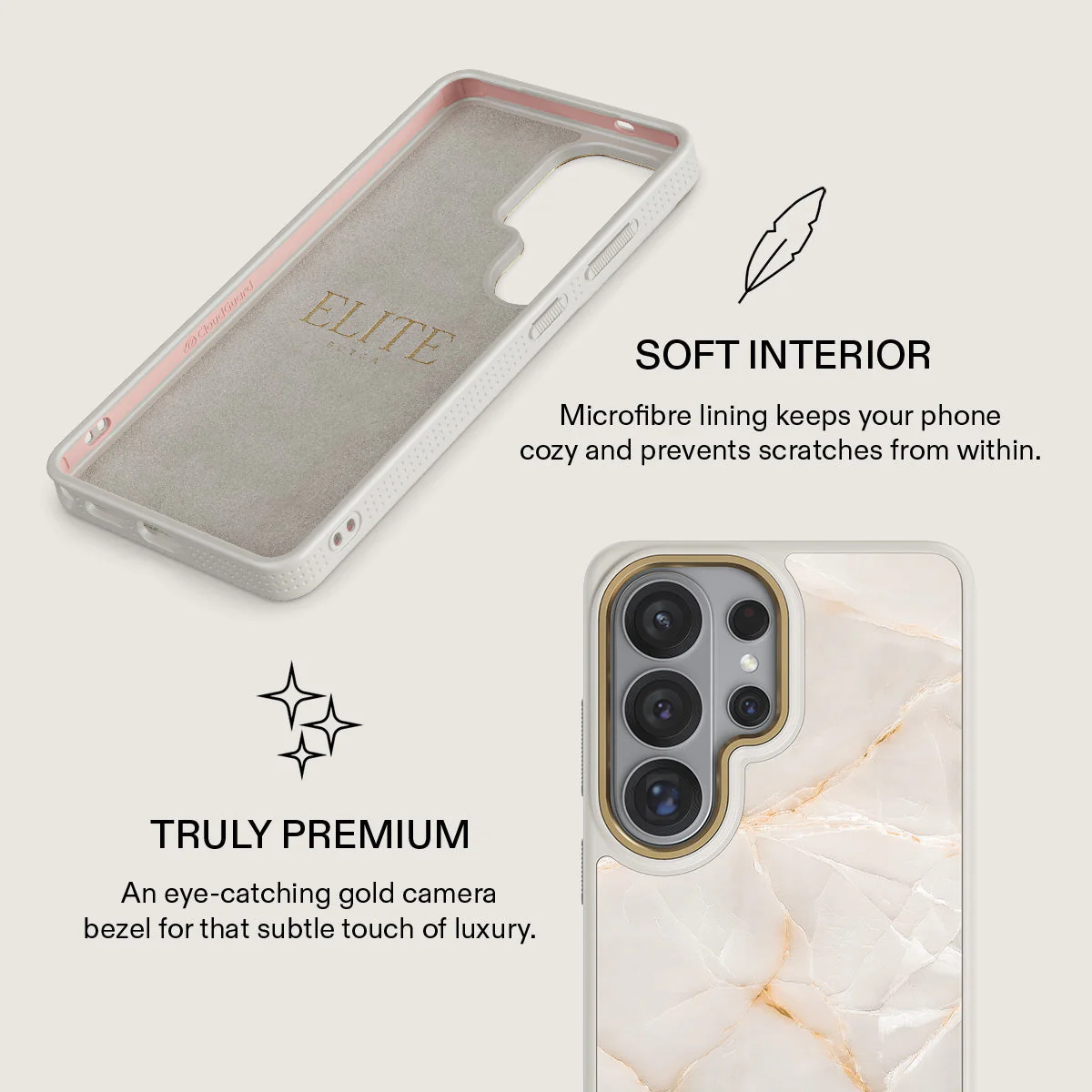 Vanilla Sand - Marble Samsung Galaxy S26 Ultra Case - Image 31