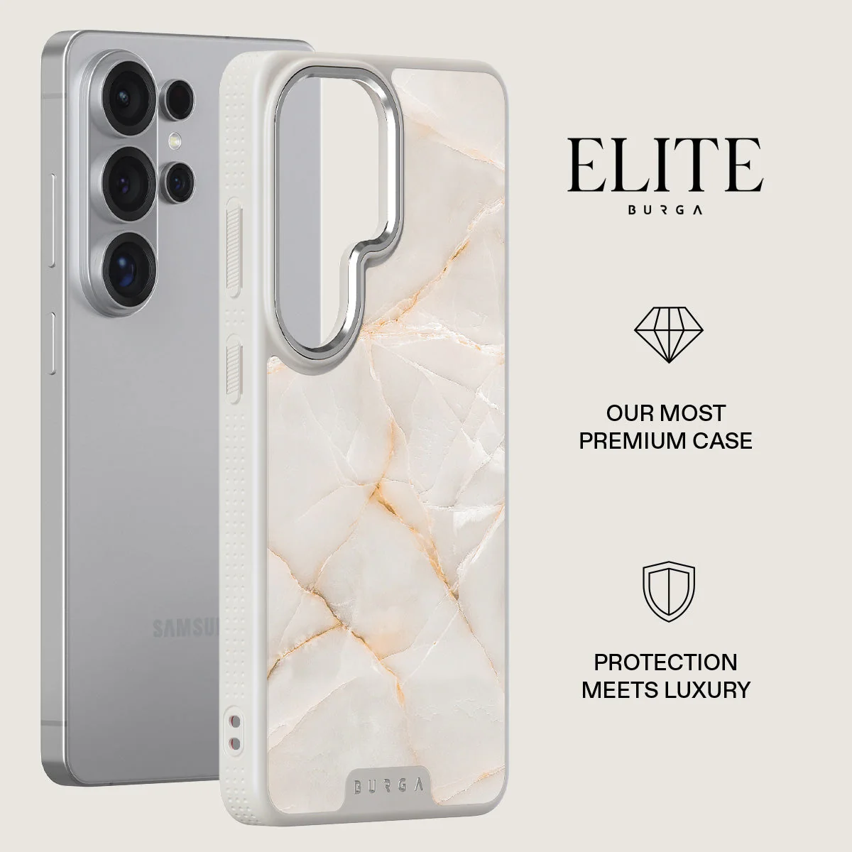 Vanilla Sand - Marble Samsung Galaxy S26 Ultra Case - Image 34