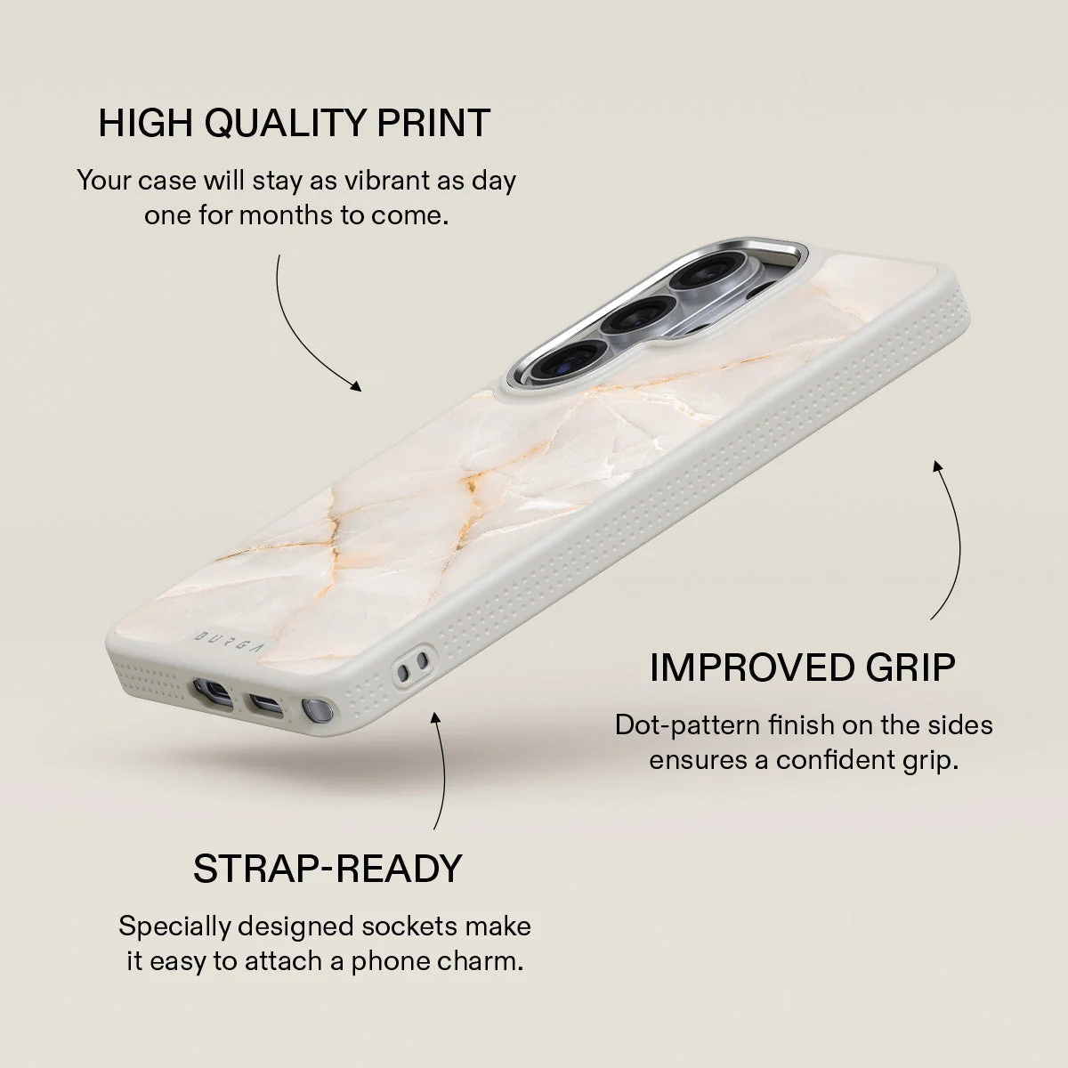 Vanilla Sand - Marble Samsung Galaxy S26 Ultra Case - Image 37