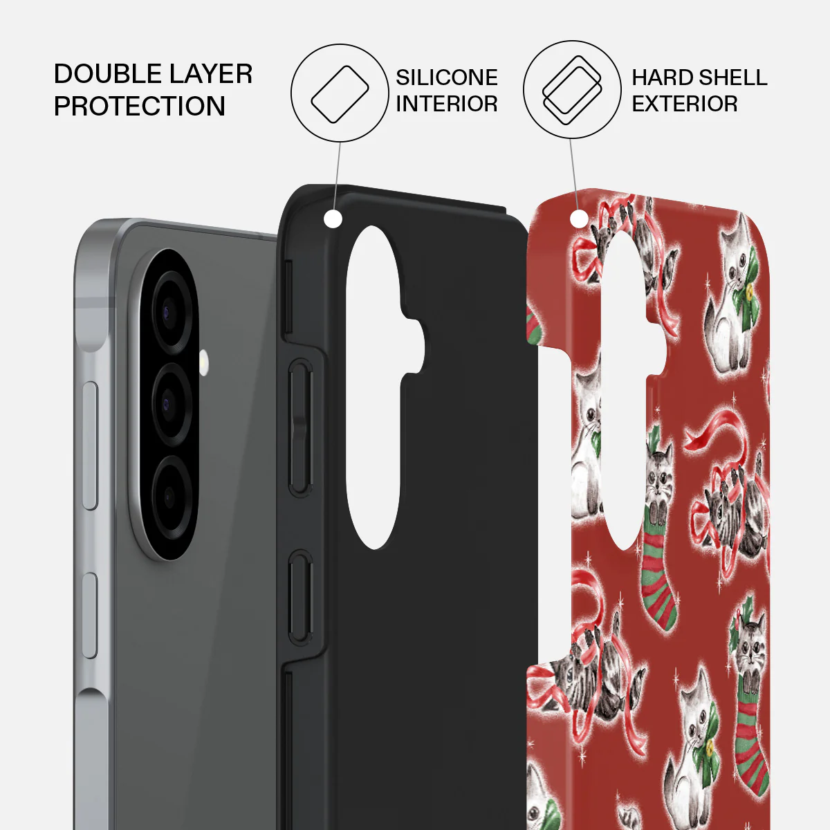 Merry Kitty - Samsung Galaxy A57 5G Case - Image 2
