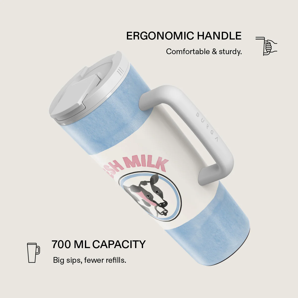 Milkshake - EasyGrip Travel Mug - Image 2