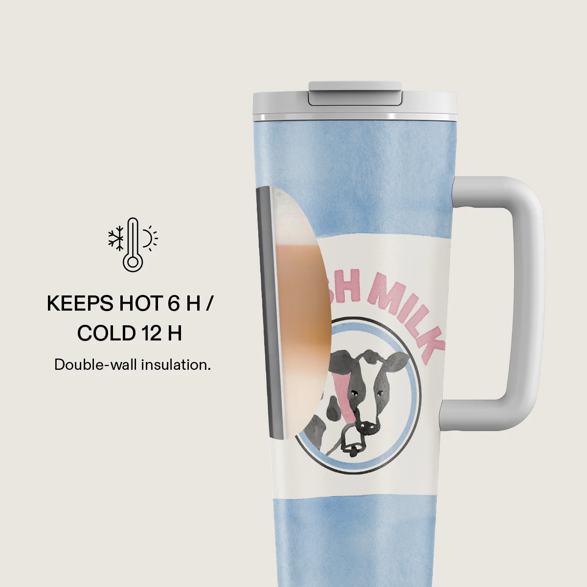 Milkshake - EasyGrip Travel Mug - Image 4