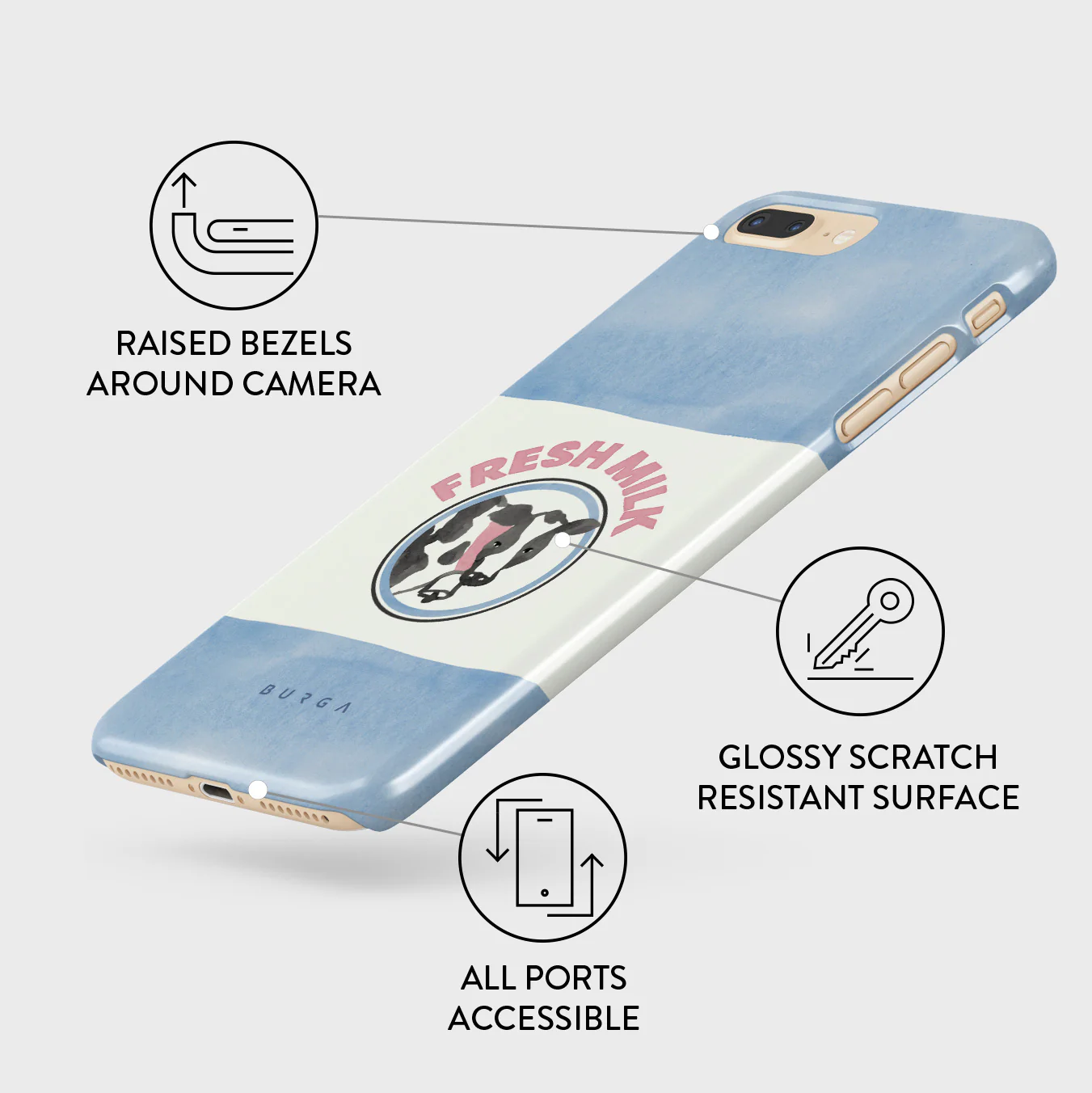 Milkshake - iPhone 7 Plus / 8 Plus Case - Image 3