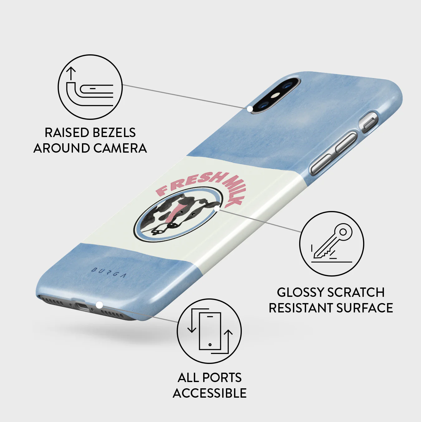 Milkshake - iPhone X / XS Case - Image 3