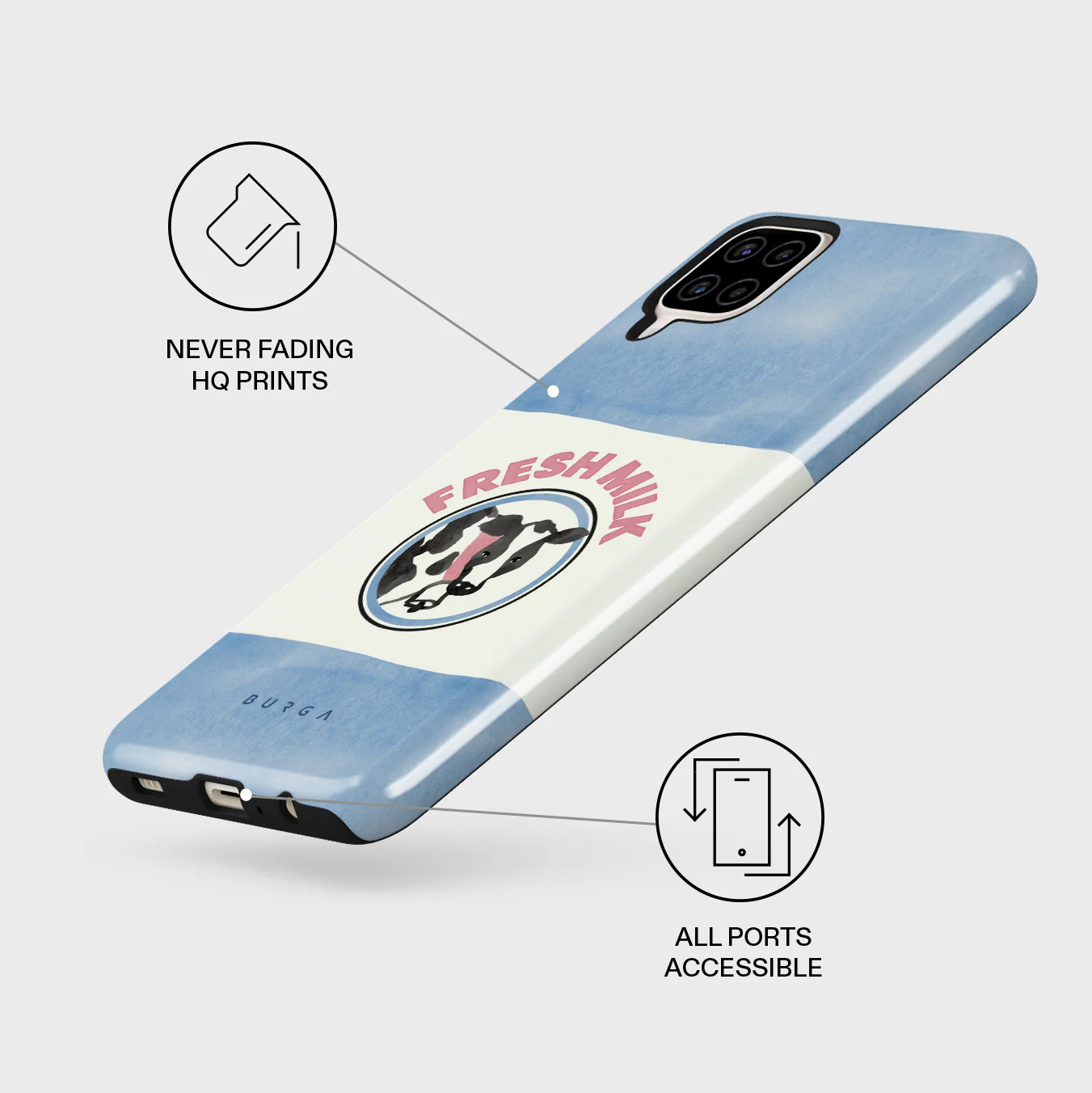 Milkshake - Samsung Galaxy A12 4G Case - Image 3