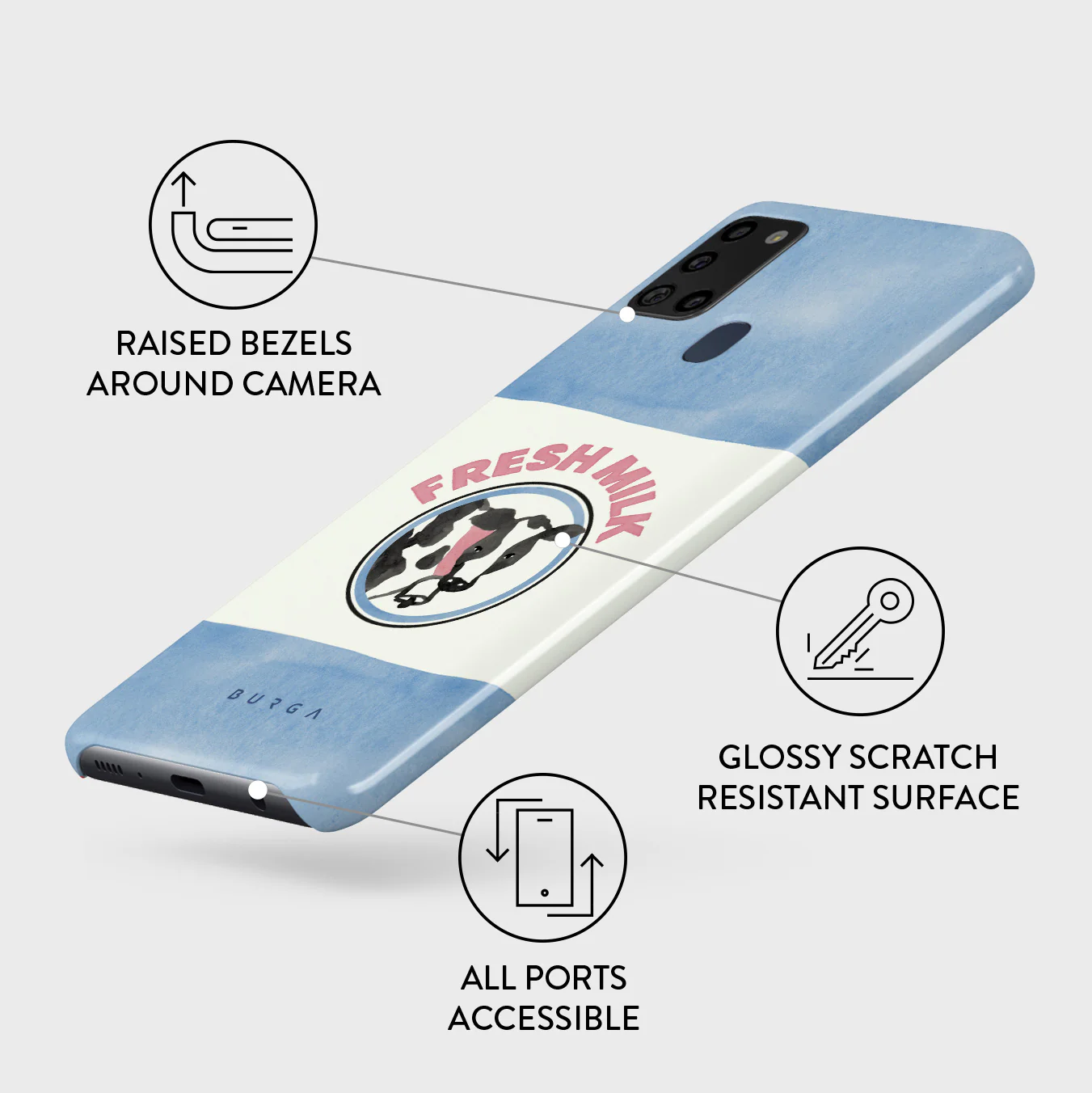 Milkshake - Samsung Galaxy A21s 4G Case - Image 3