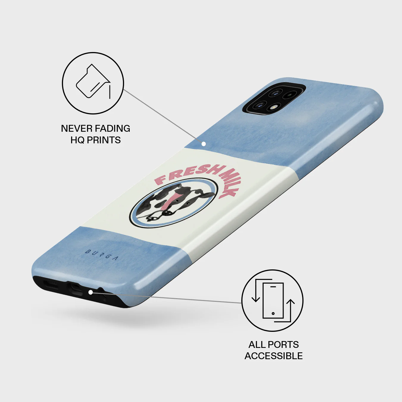 Milkshake - Samsung Galaxy A22 5G Case - Image 3