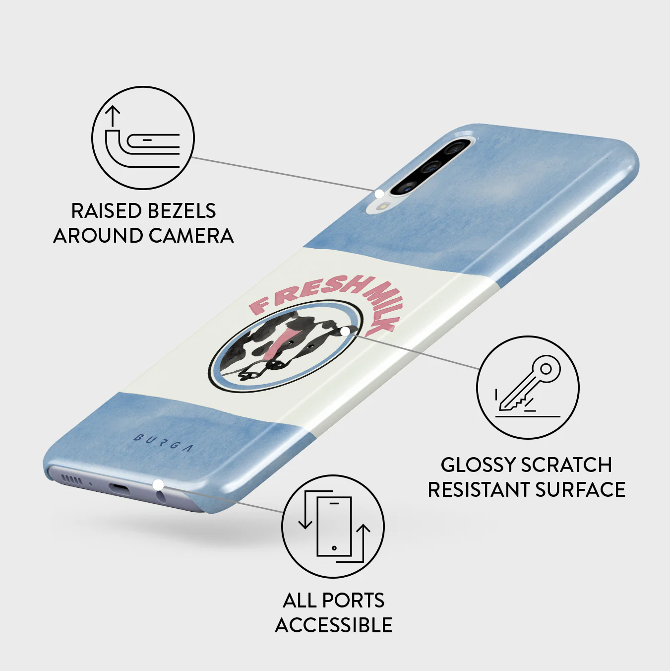 Milkshake - Samsung Galaxy A50 Case - Image 3