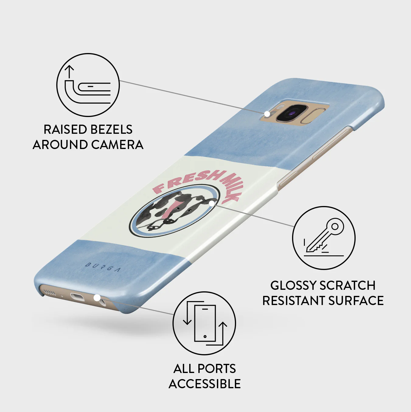 Milkshake - Samsung Galaxy S8 Case - Image 3