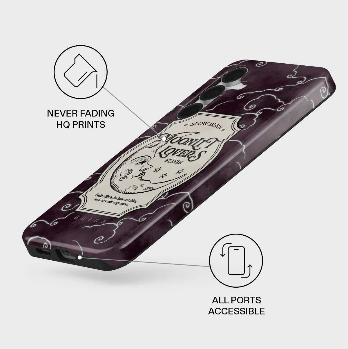 Moonlit Lovers - Samsung Galaxy S25 FE Case - Image 3