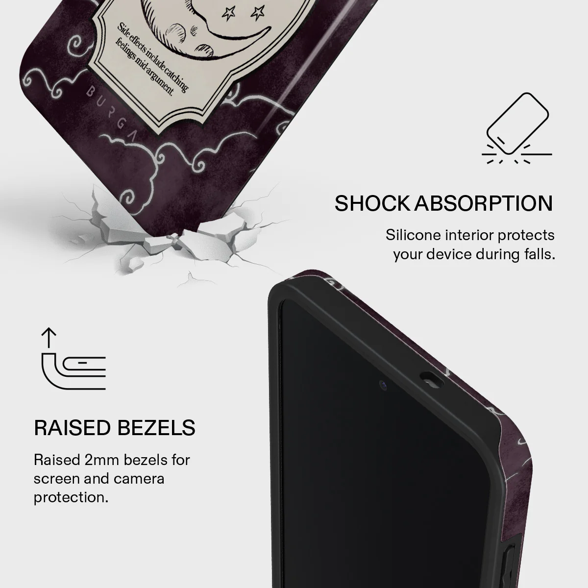 Moonlit Lovers - Samsung Galaxy S25 FE Case - Image 4