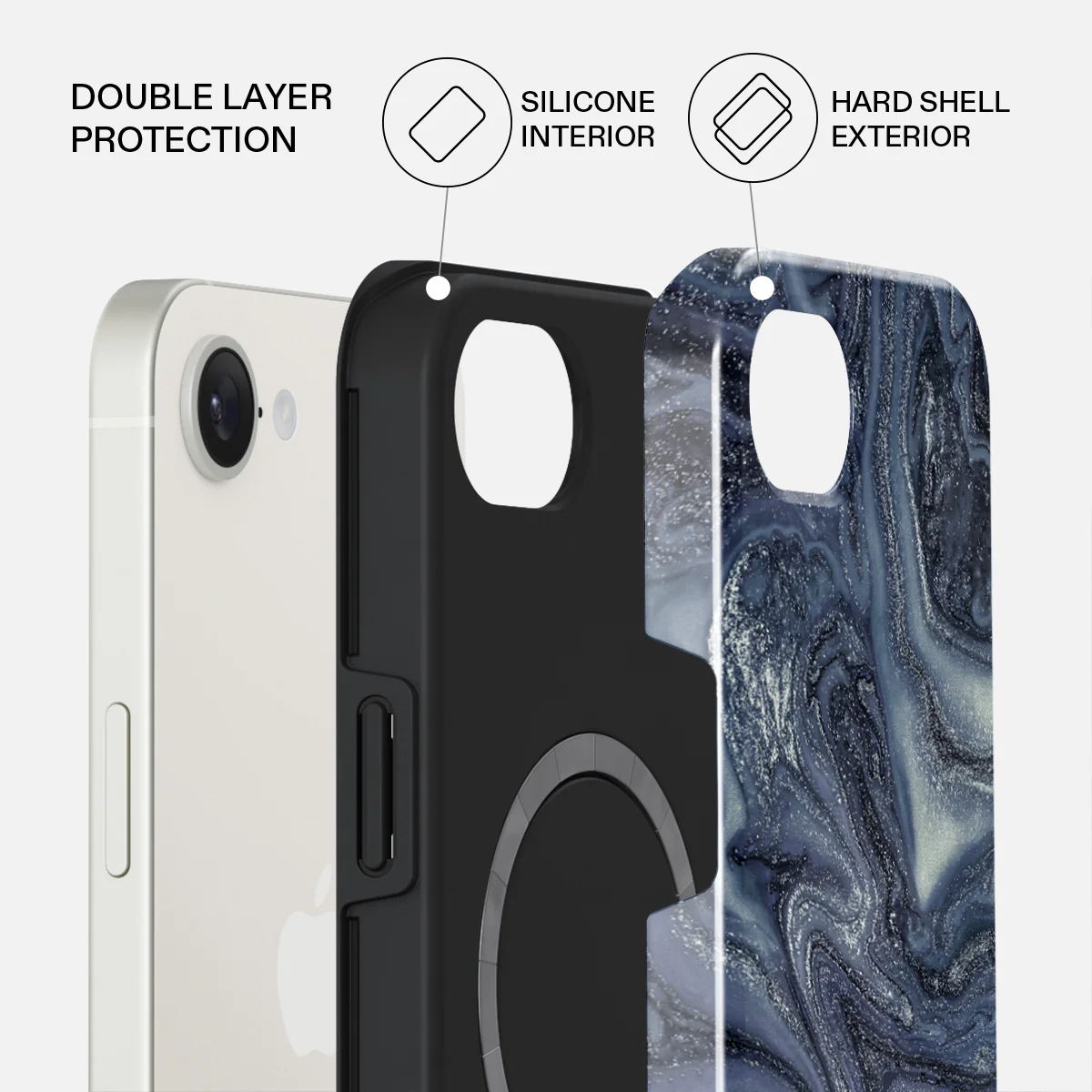 Navy Trench - Blue iPhone 17e Case - Image 2