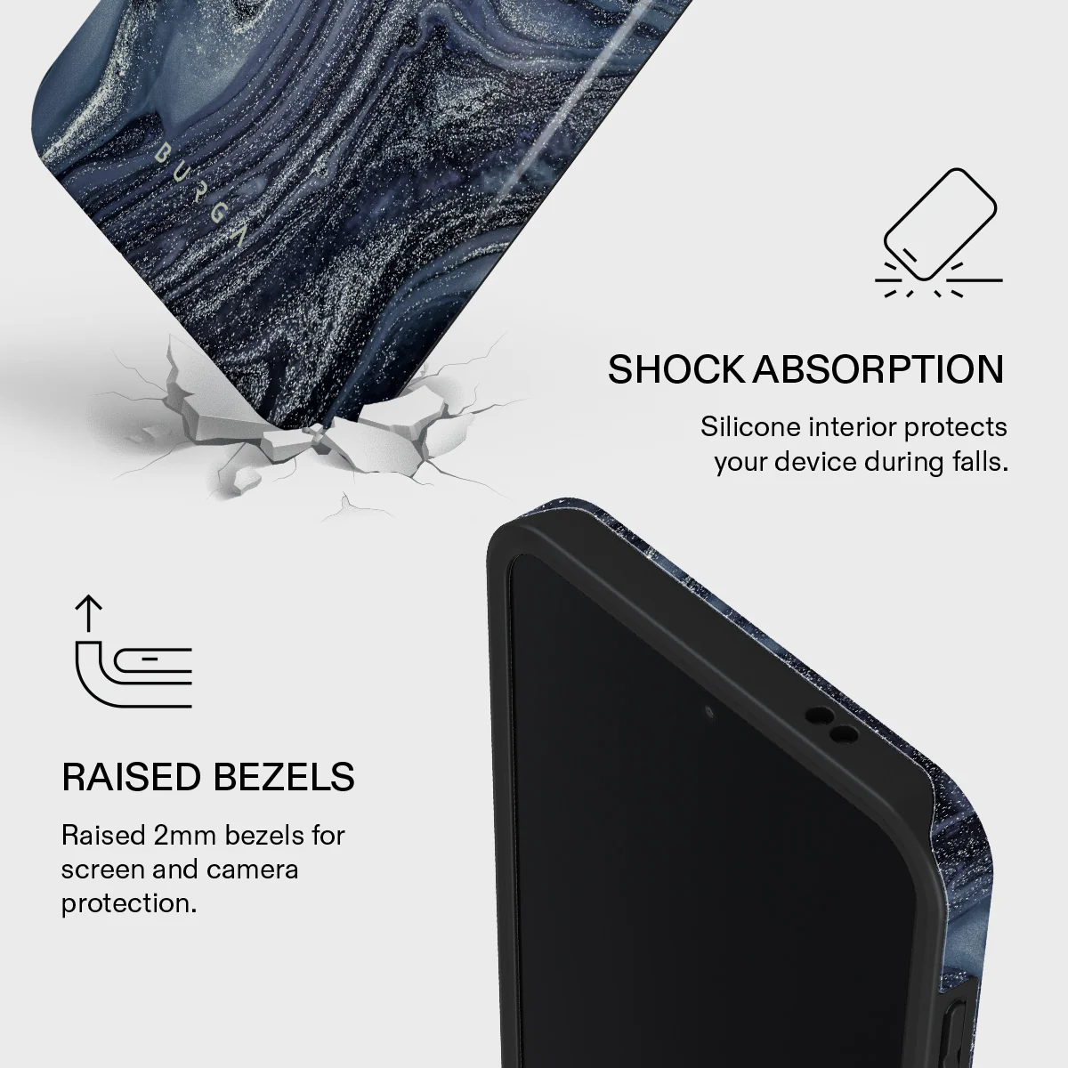 Navy Trench - Blue Samsung Galaxy A57 5G Case - Image 4
