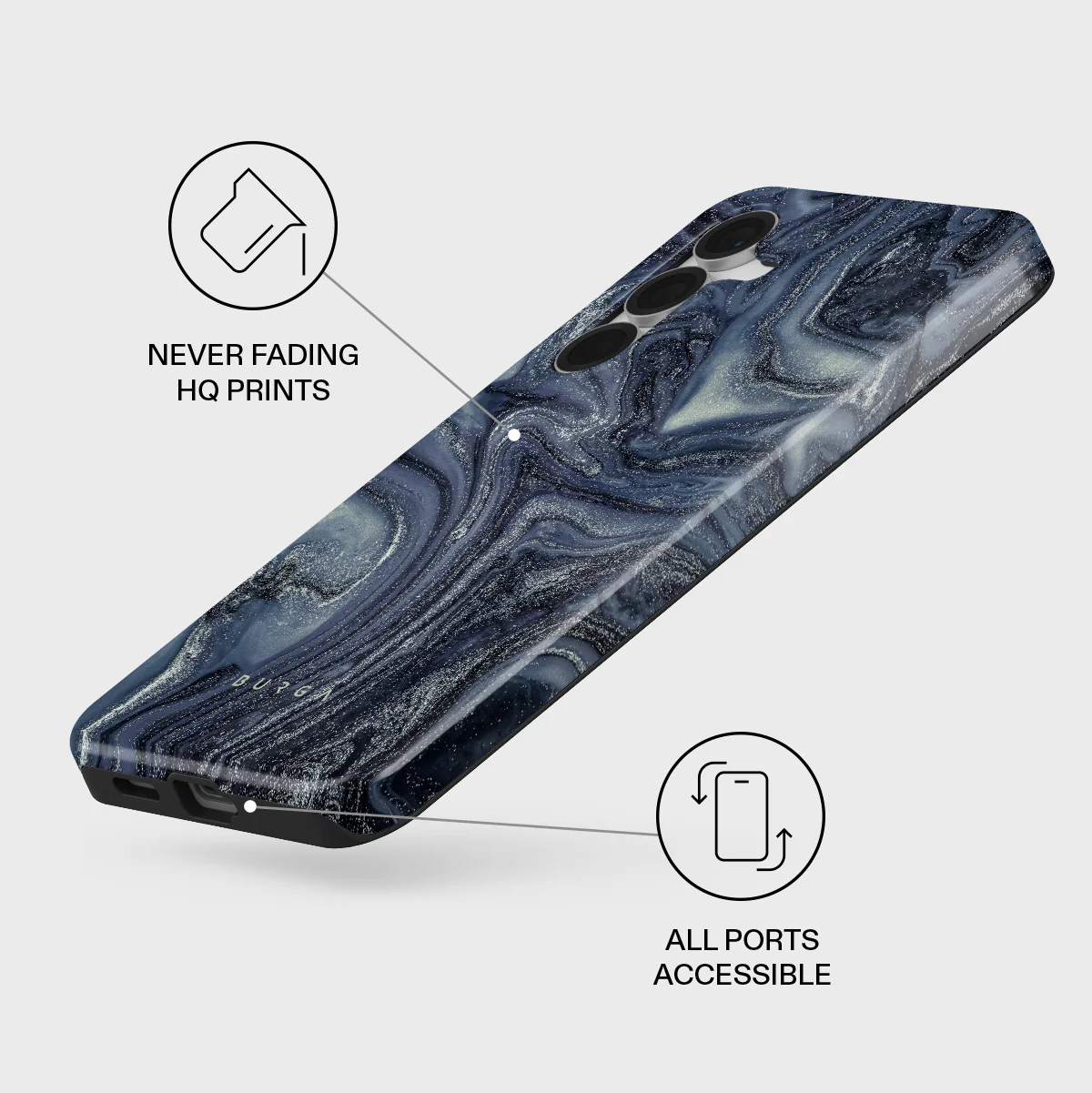 Navy Trench - Blue Samsung Galaxy S25 FE Case - Image 3