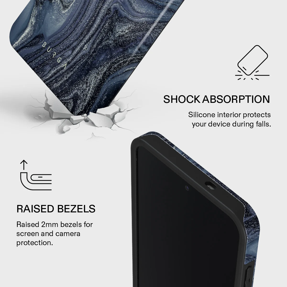 Navy Trench - Blue Samsung Galaxy S25 FE Case - Image 4