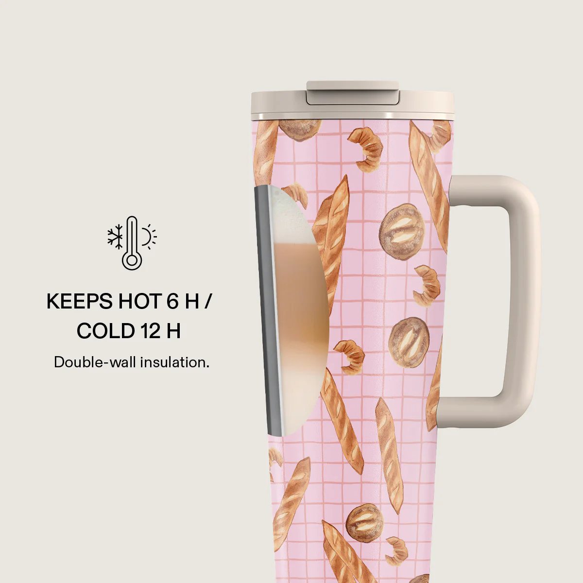 No Crumbs - EasyGrip Travel Mug - Image 4