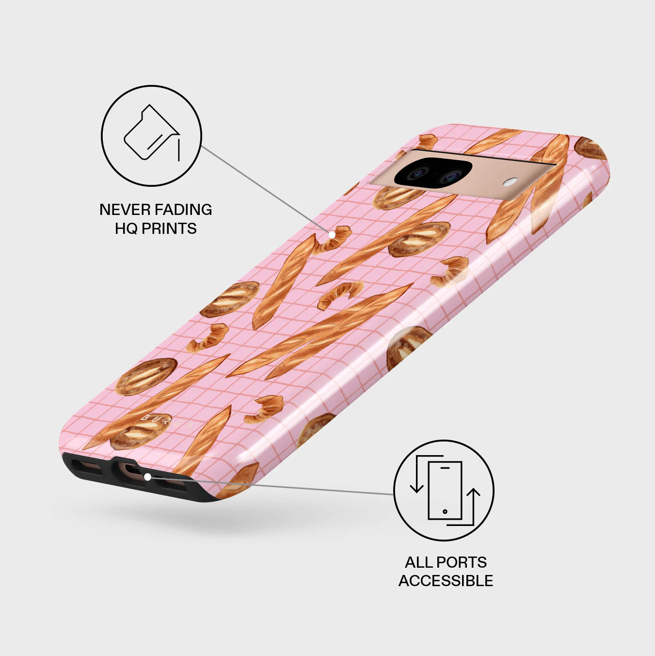 No Crumbs - Google Pixel 8a Case - Image 3