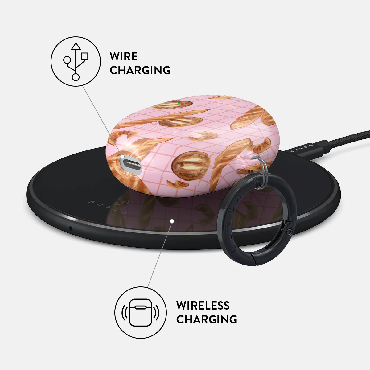 No Crumbs - Google Pixel Buds A Case - Image 3