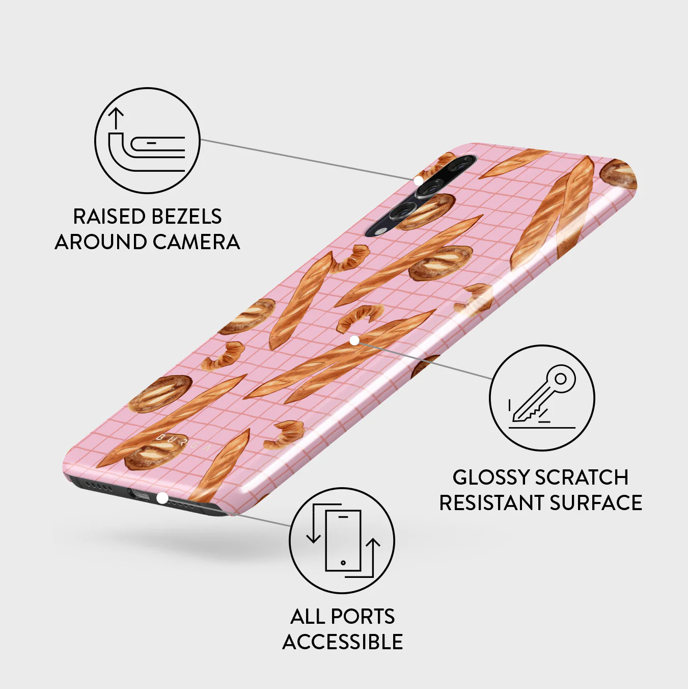 No Crumbs - Huawei P20 Case - Image 3