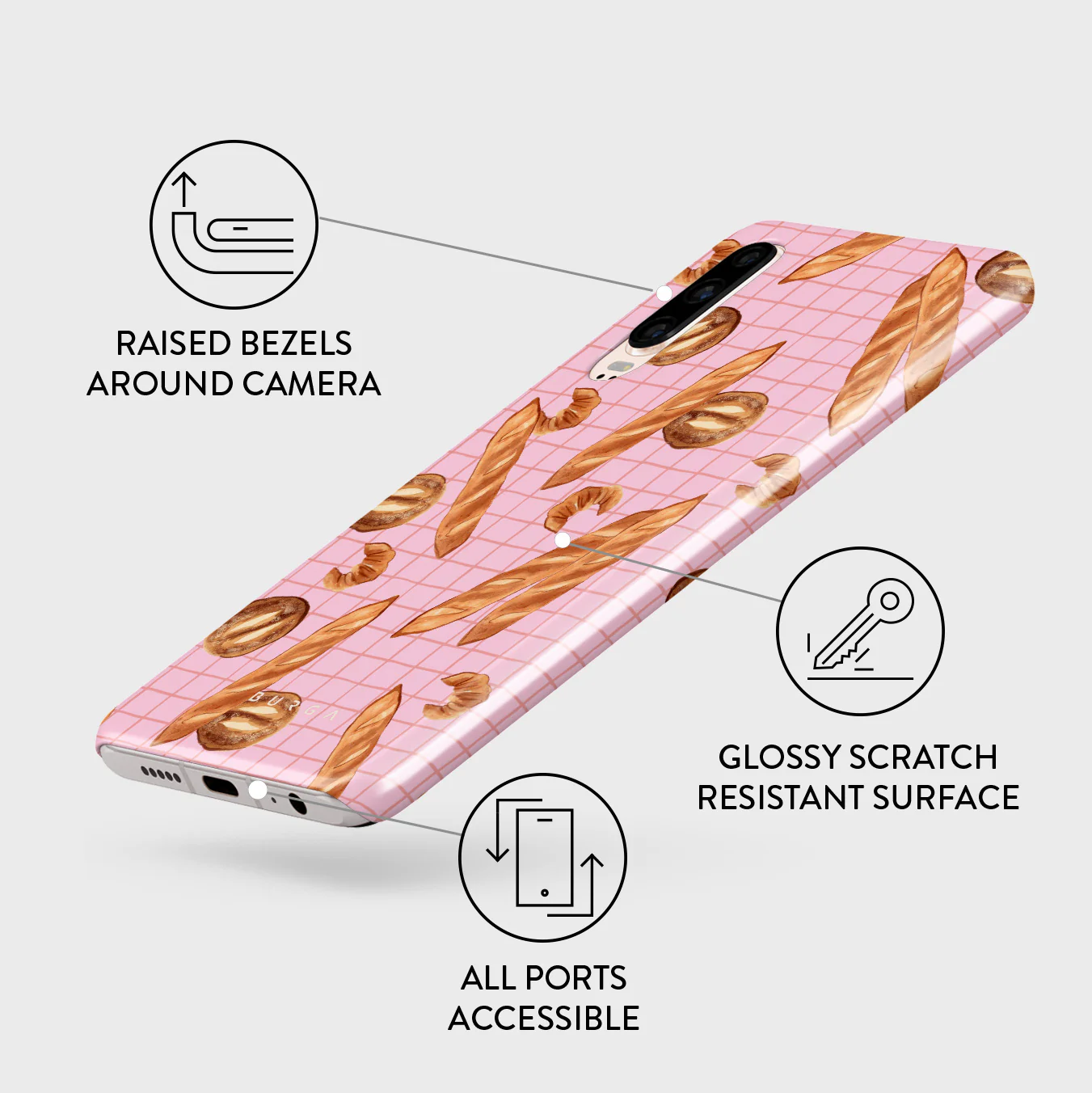 No Crumbs - Huawei P30 Case - Image 3