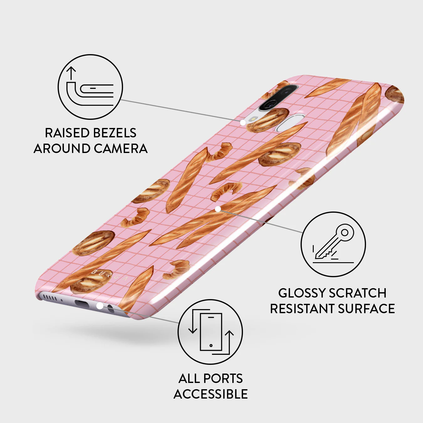 No Crumbs - Samsung Galaxy A40 Case - Image 3