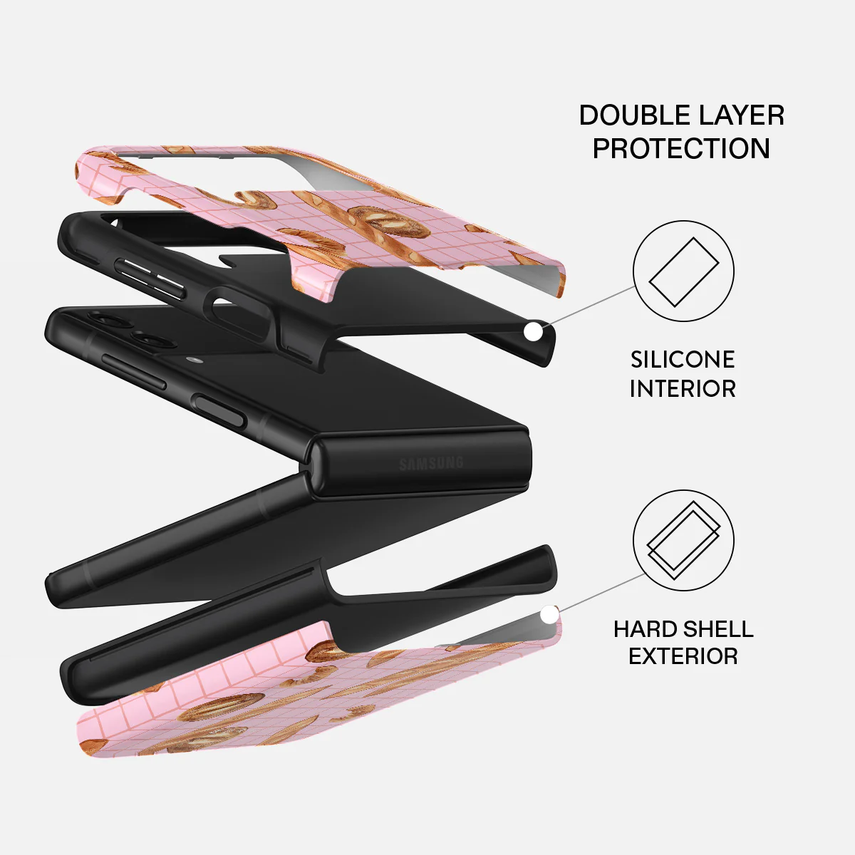 No Crumbs - Samsung Galaxy Z Flip 3 Case - Image 2