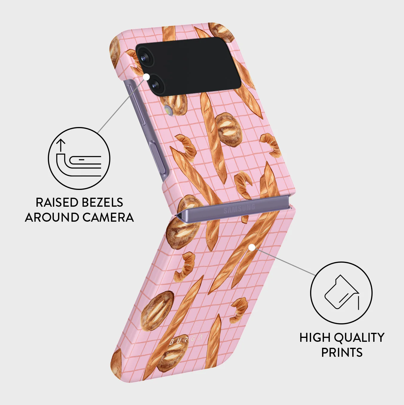 No Crumbs - Samsung Galaxy Z Flip 4 Case - Image 3