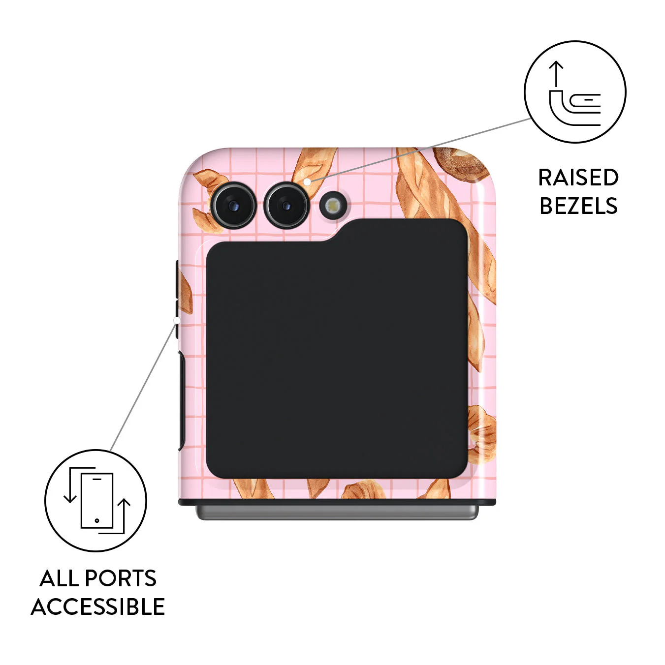 No Crumbs - Samsung Galaxy Z Flip 5 Case - Image 3