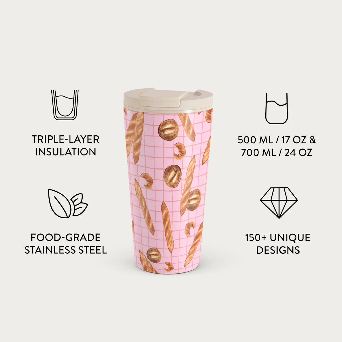 No Crumbs - Travel Mug - Image 7