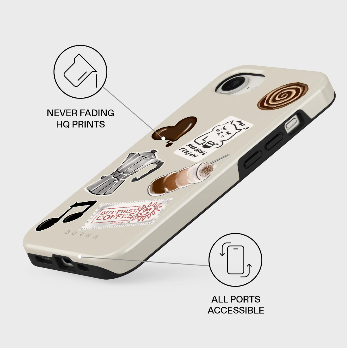 Oat Milk Please - iPhone 17e Case - Image 3
