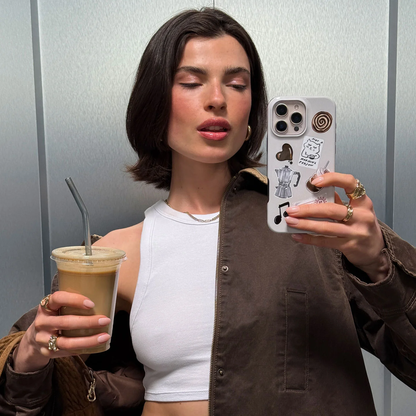 Oat Milk Please - Samsung Galaxy A57 5G Case - Image 6