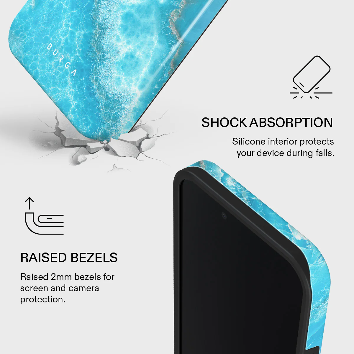 Ocean Waves - Blue iPhone 17e Case - Image 4
