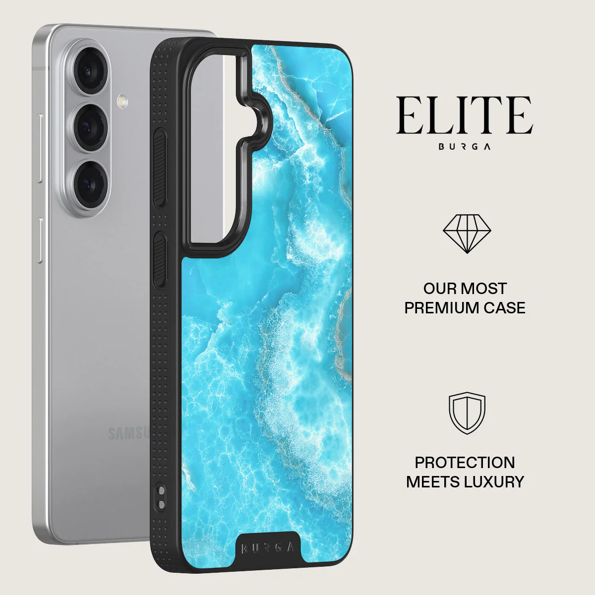 Ocean Waves - Blue Samsung Galaxy S26 Case - Image 13