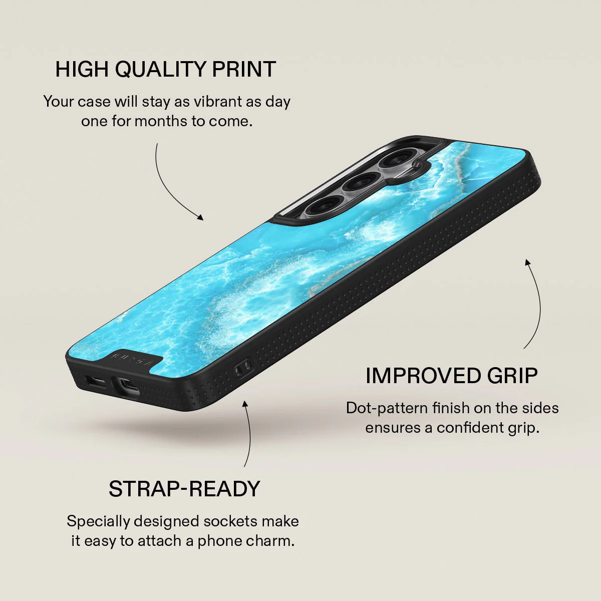 Ocean Waves - Blue Samsung Galaxy S26 Case - Image 16