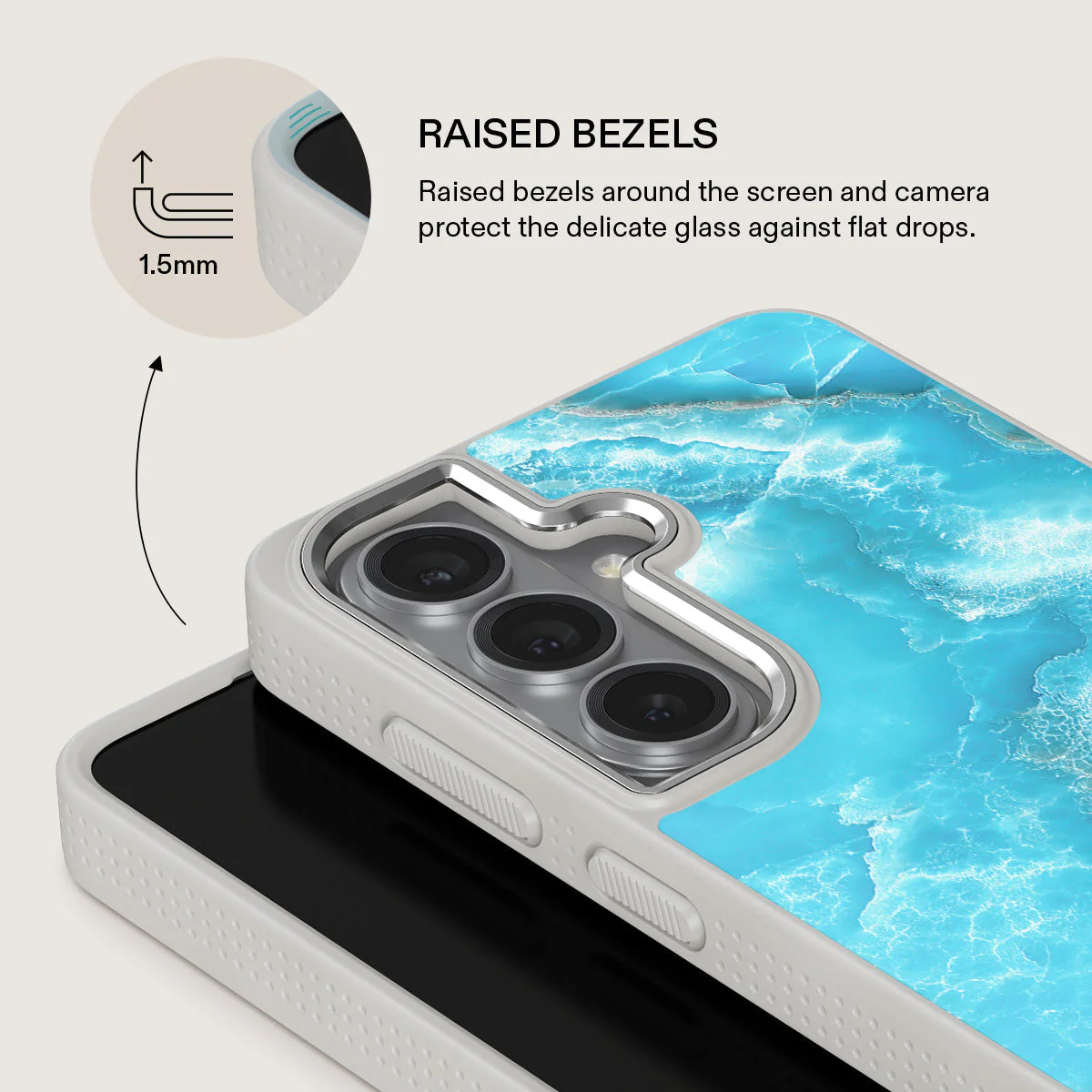 Ocean Waves - Blue Samsung Galaxy S26 Plus Case - Image 36